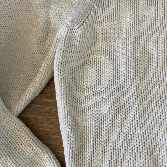 Polo Jeans Ralph Lauren white basic knit sweater - Picture 2 of 7